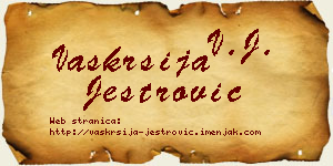 Vaskrsija Jestrović vizit kartica